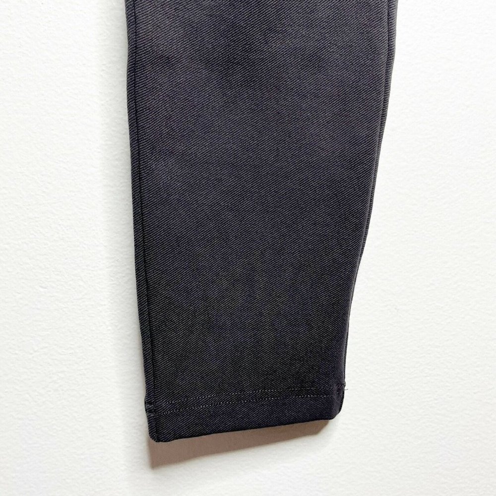 Betabrand Size Medium Long Pants Utility Skinny Leg Slate Gray Twill Pull On - Picture 3 of 7
